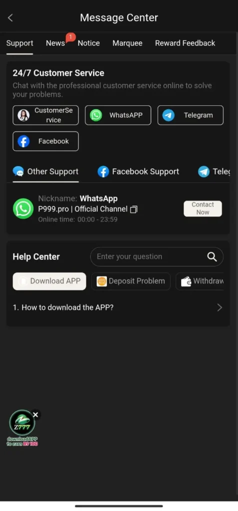 p999 customer-care guide image